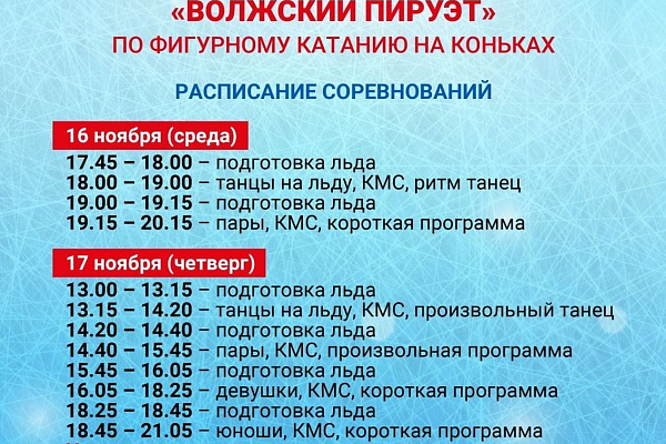 Гран При России Ростелеком - Всероссийские соревнования "Волжский пируэт"